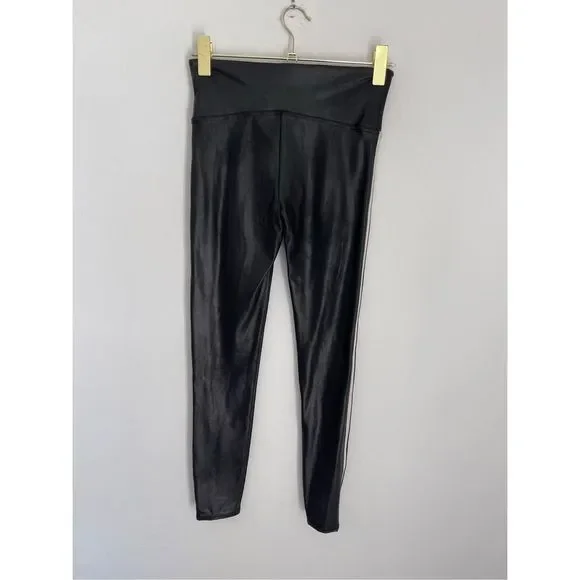 SPANX Faux Leather Slimming Leggings Size Medium
